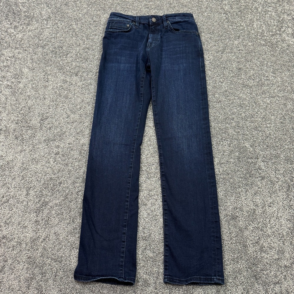 Mavi Jeans Mens 28x32 Blue Zach Straight Leg Stretch Dark Wash Denim Preppy Logo